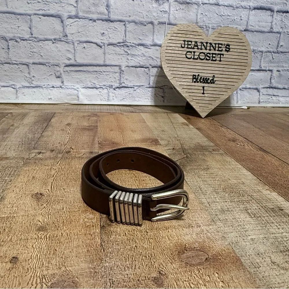 Brown HONEST LEATHER Unisex 1” WIDE Belt Size 40